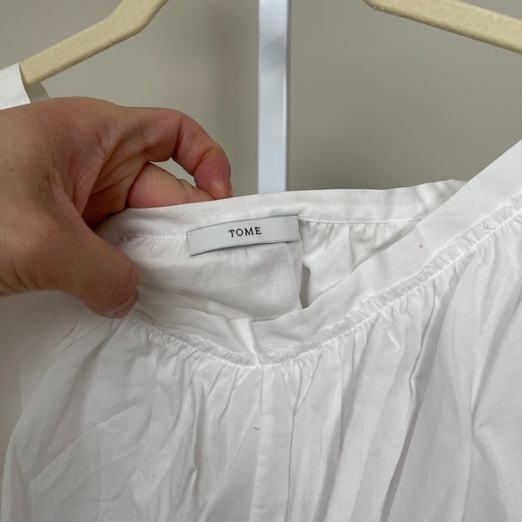 TOME white cotton blouse - Picture 3 of 4